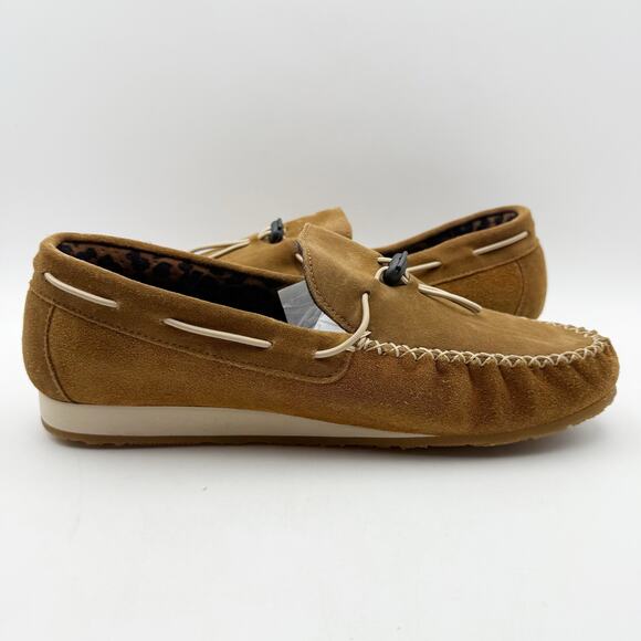 SAS Womens Running Late-X Loafers US 10.5 M EU 42 Tan Leather Slip On NIB - Picture 4 of 12